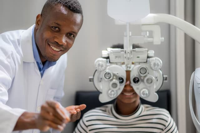 Modern eye examination equipment